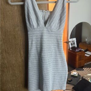 Stripped grey dress